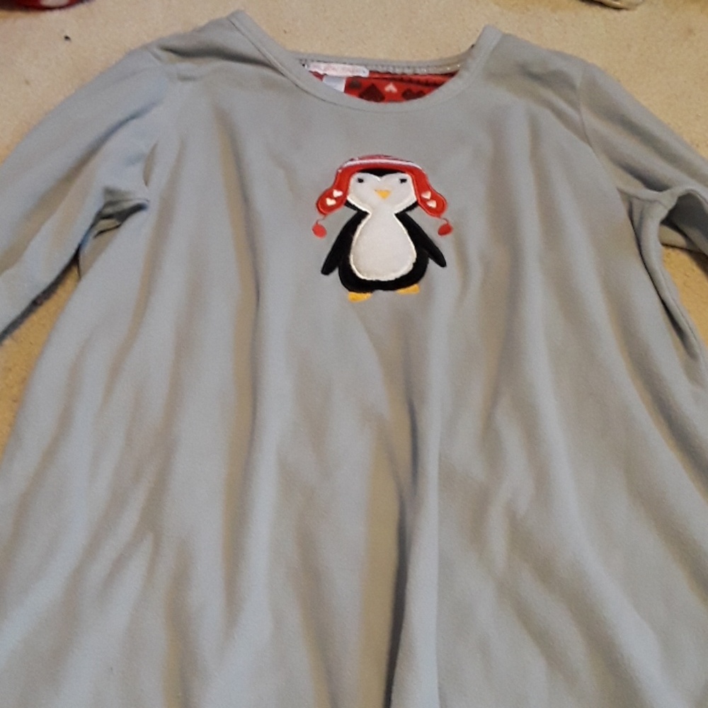 Gray Penguin Girls Nightgown